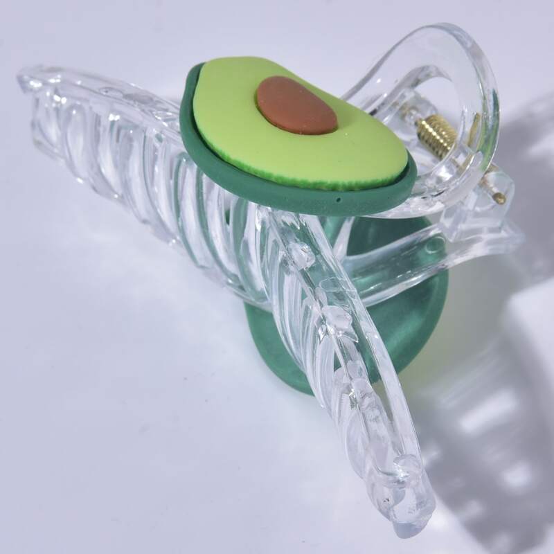 

Fruit Decor Hair Claw, Green