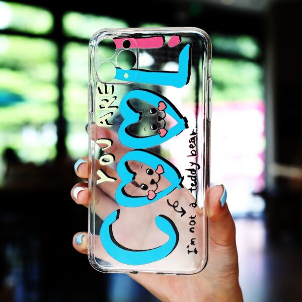 

Letter Graphic Clear Phone Case