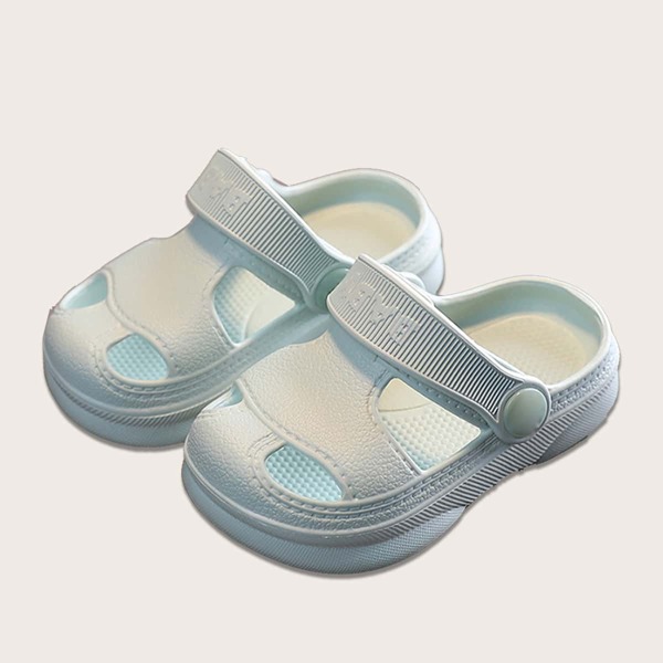 

Toddler Girls Minimalist Cut Out Slippers, Green
