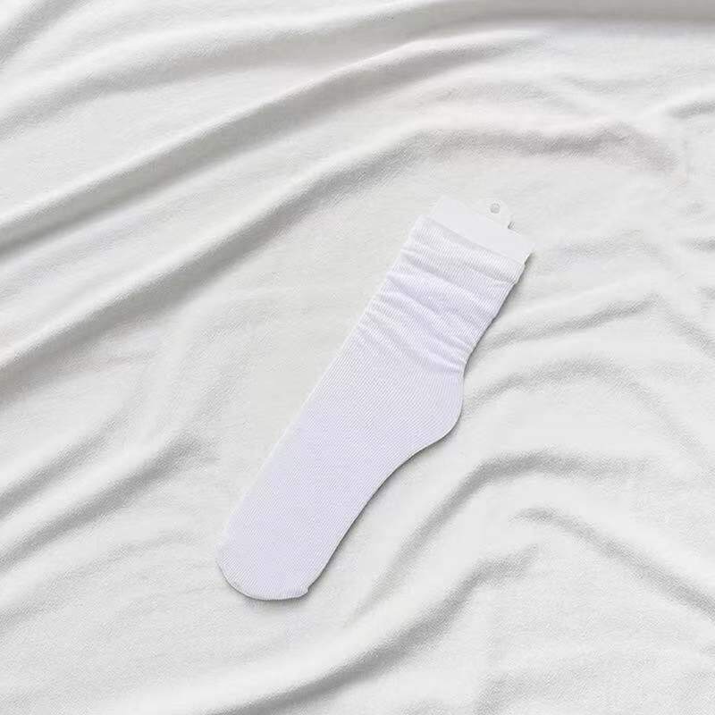

Solid Crew Socks, White