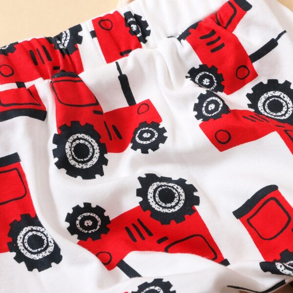 

Baby 3pcs Striped & Cartoon Graphic Sweatpants, Multicolor