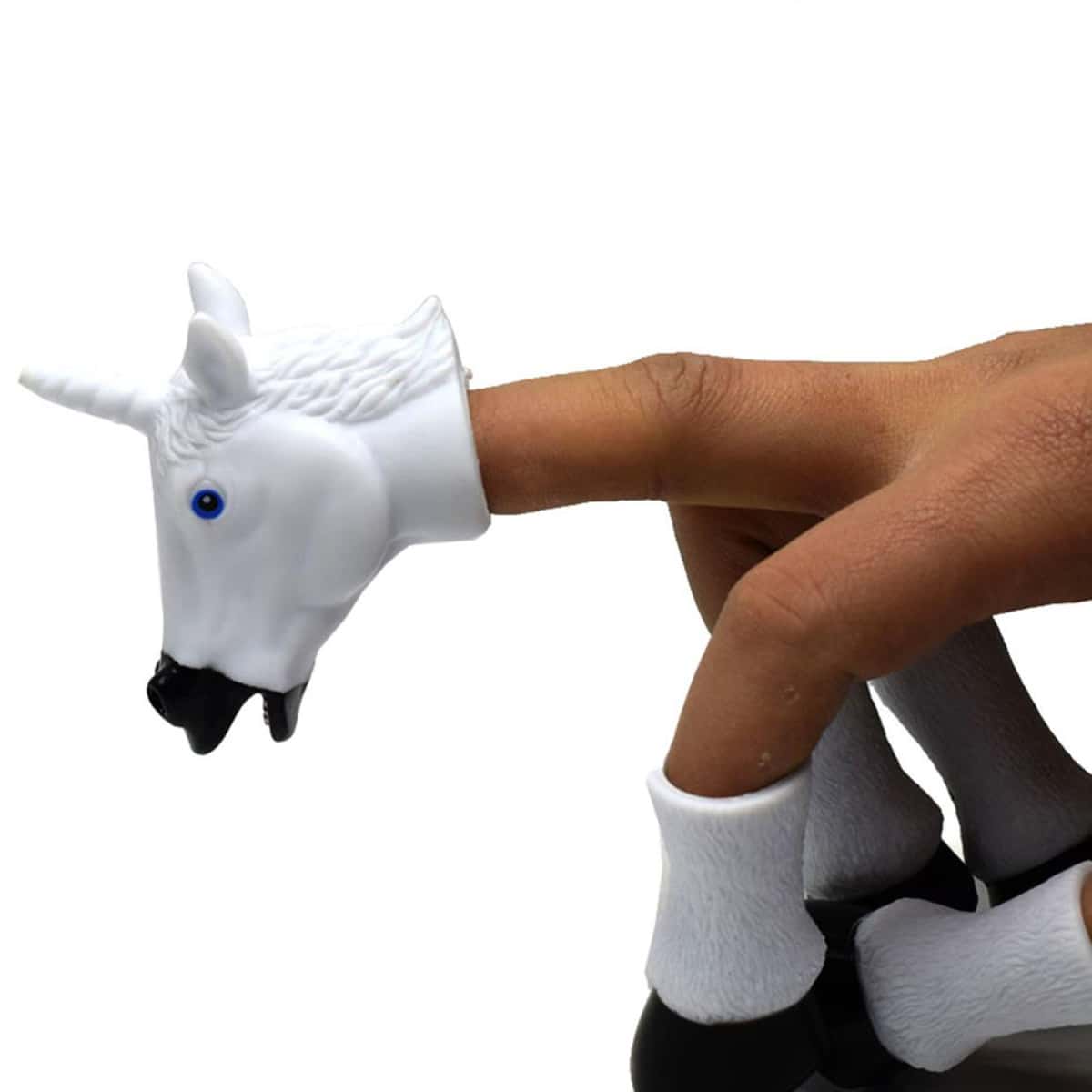 

1set Unicorn Finger Toy, Black and white