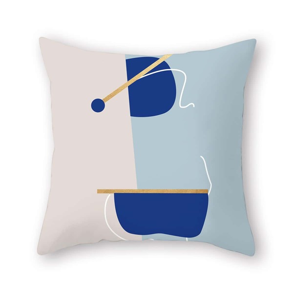 

Color Block Cushion Cover Without Filler, Multicolor