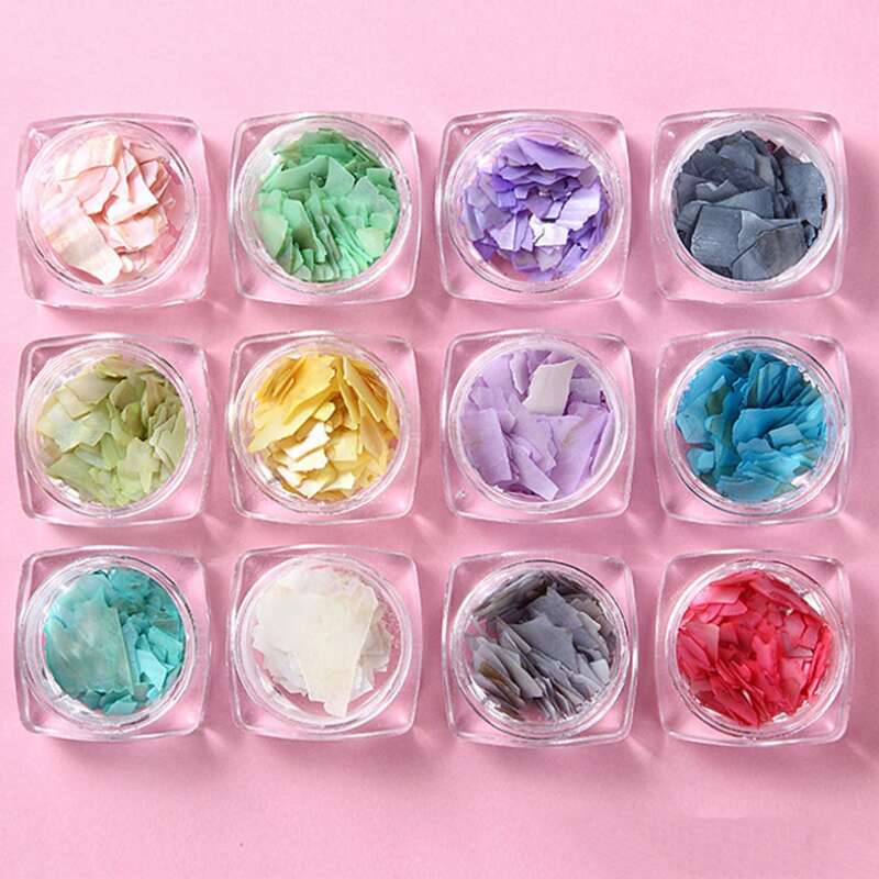 

1box Random Color Nail Art Decoration, Multicolor