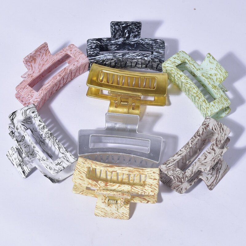 

8pcs Simple Hair Claw Set, Multicolor