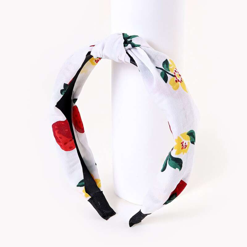 

Flower Graphic Headband, Multicolor