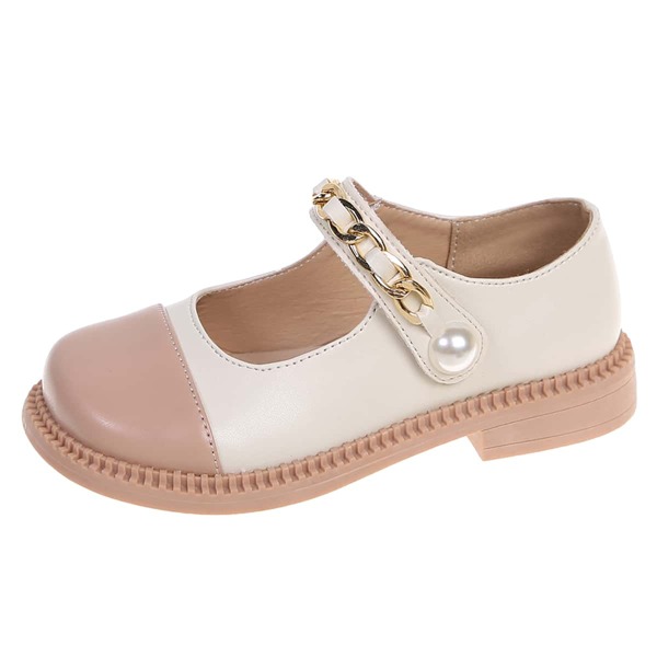 

Toddler Girls Chain Decor Mary Jane Flats, Pink