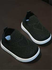 1 đôi Trẻ sơ sinh Giày thể thao , Đúng mốt & Tối giản - màu đen - Xem 4