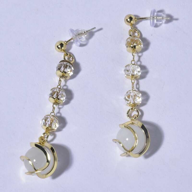 

Crystal Decor Earrings, Multicolor