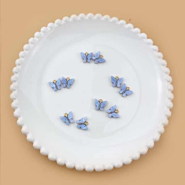 

10pcs Butterfly DIY Jewelry Accessory, Blue