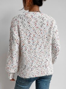 EMERY ROSE Space Dye Bishop Sleeve Jumper - Multicolor - View 2