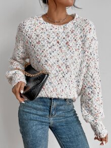 EMERY ROSE Space Dye Bishop Sleeve Jumper - Multicolor - View 4