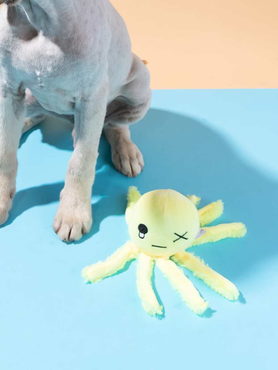 1pc Cartoon Octopus Pet Plush Toy | SHEIN USA