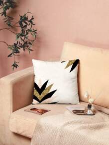 Graphic Print Cushion Cover Without Filler