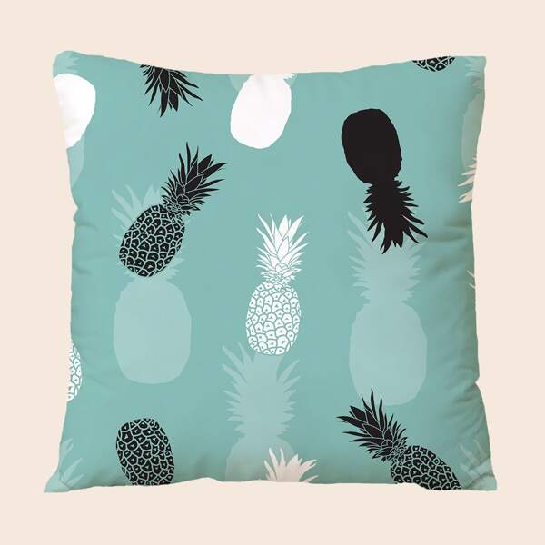 

Pineapple Print Cushion Cover Without Filler, Multicolor