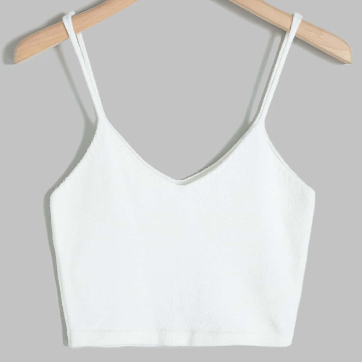 

Solid Knit Top, White