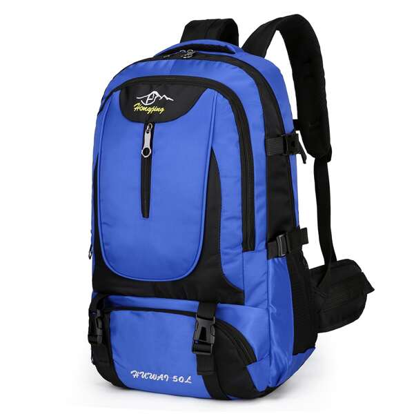 

Men Two Tone Large Capacity Backpack, Blue