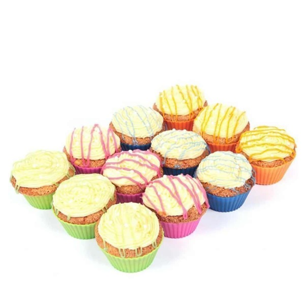 

1pc Random Color Cupcake Mold, Multicolor