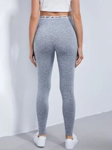 SHEIN 孕婦裝字母圖案細帶緊身褲