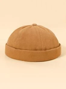 Mũ lưỡi trai kaki Unisex có vành denim, kiểu Y2k với bảng chữ cái & miếng dán denim, chống nắng, thoáng khí và thời trang, thích hợp để mặc hàng ngày và thường ngày - Màu Khaki - Xem 2