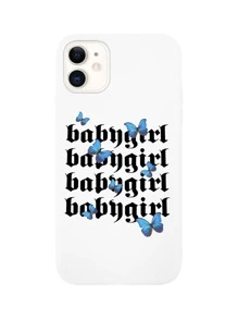 Butterfly Pattern Phone Case - Multicolor - View 1