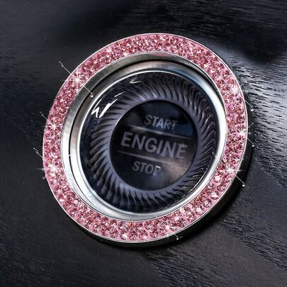 汽車一鍵啟動水鑽裝飾