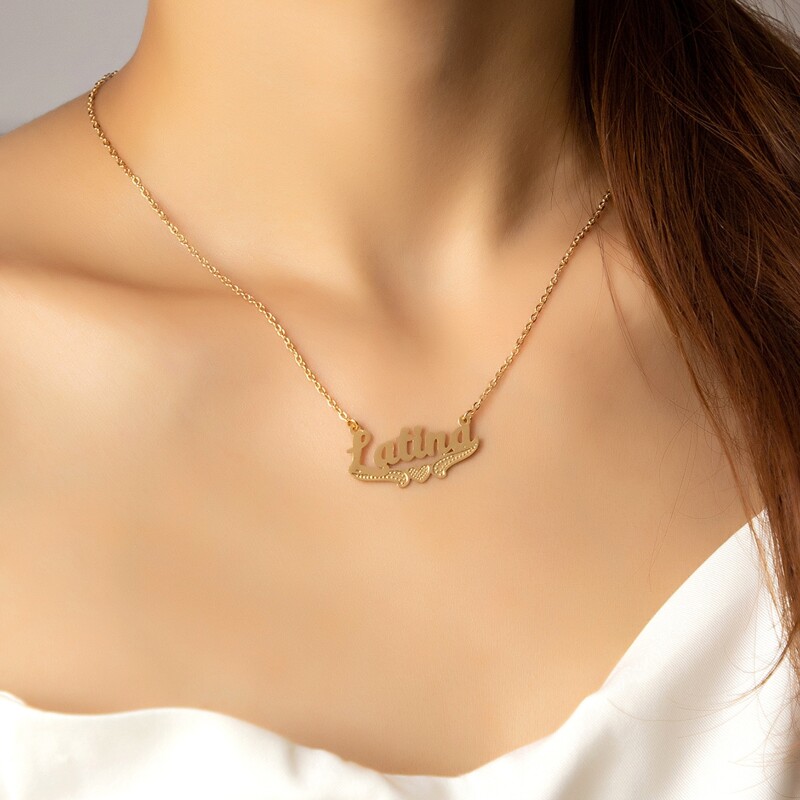 

Letter Pendant Necklace, Gold
