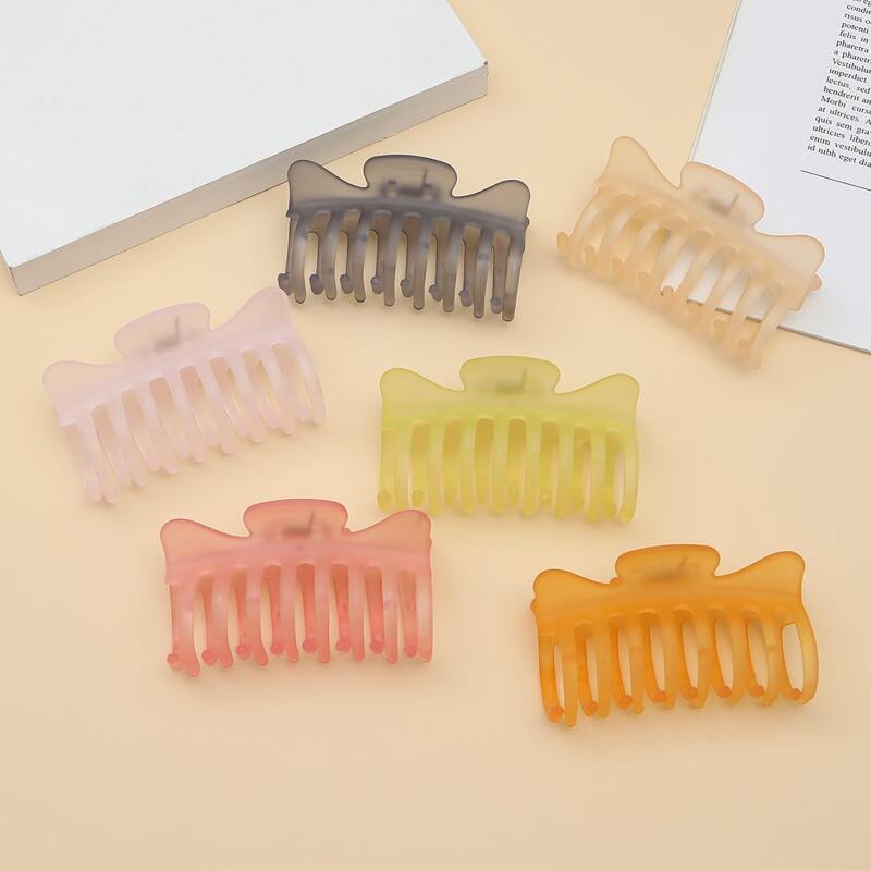 

2pcs Random Simple Hair Claw, Multicolor