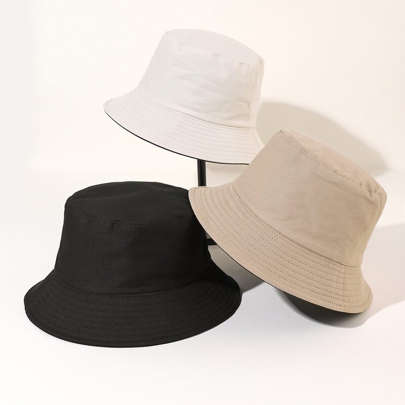 

3pcs Simple Bucket Hat, Multicolor