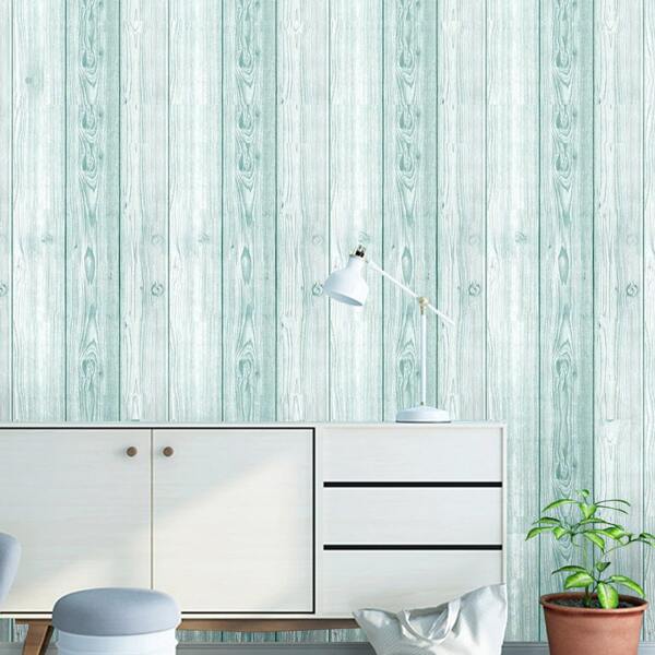 

1pc Wooden Pattern Wall Paper, Multicolor