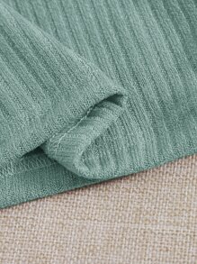 SHEIN EZwear 3 Paquetes de Camiseta de Punto Acanalado - Multicolor - Ver 4