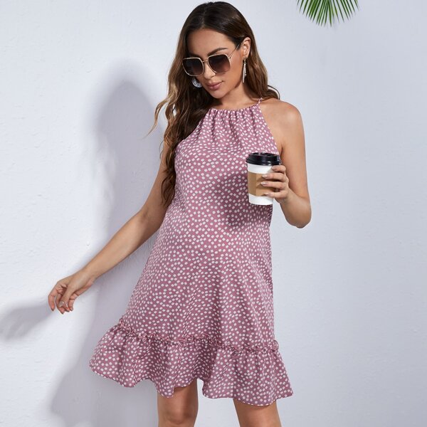 

Maternity Ditsy Floral Ruffle Hem Slip Dress, Multicolor