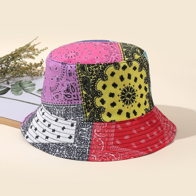 

Paisley Pattern Bucket Hat, Multicolor