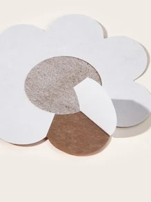 2 paquetes de cubre pezones con flor talla grande con cinta para el pecho - Multicolor - Ver 4