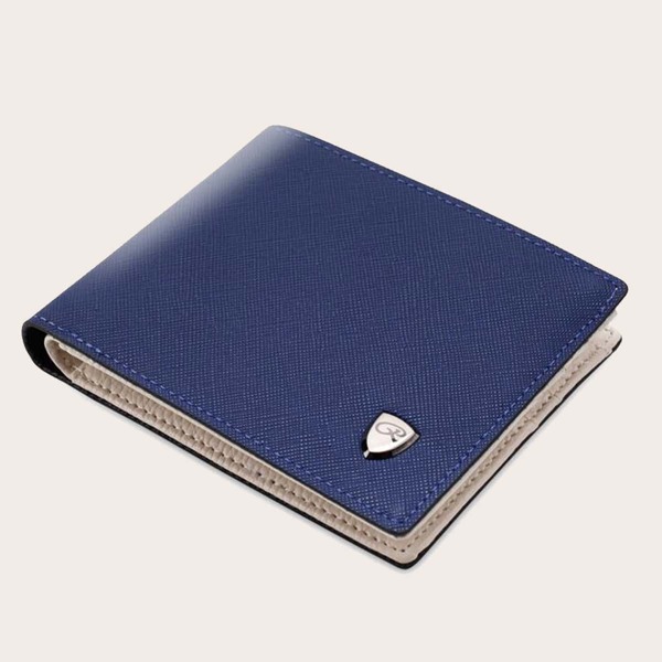 

Men Minimalist Fold Small Wallet, Blue