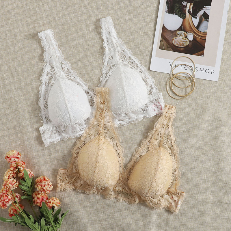 

2pack Plus Floral Lace Bralette Set, Multicolor