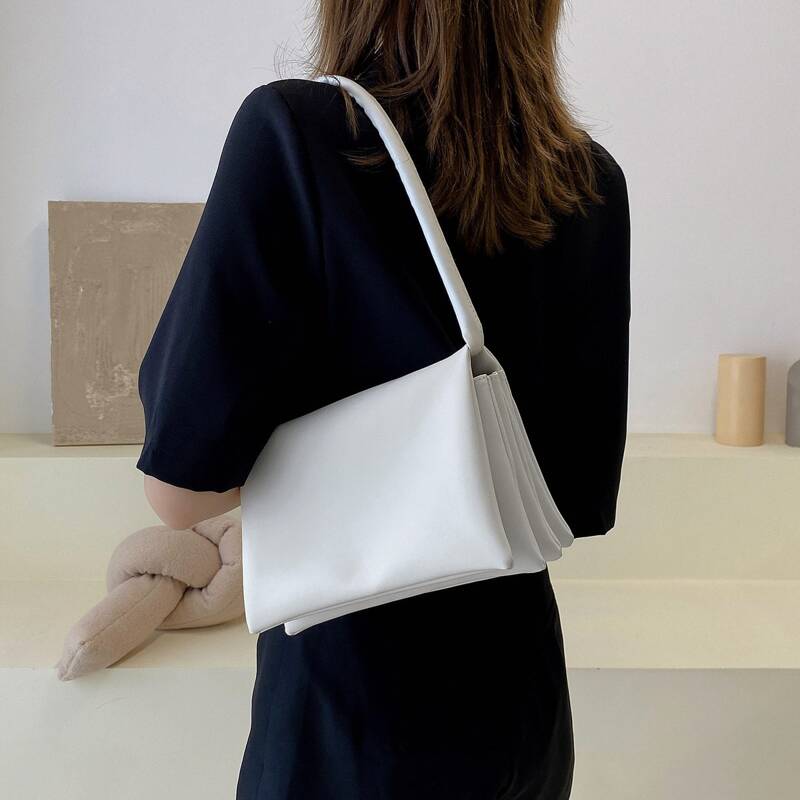 

Minimalist Shoulder Bag, White
