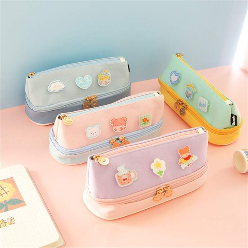 

1pc Random Cartoon Pencil Case, Multicolor