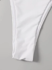 3packs Thong Bikini Set & Cover Up, For Summer Beach Vacation - White - View 6