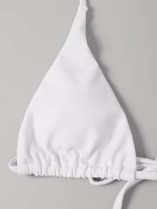 3packs Thong Bikini Set & Cover Up, For Summer Beach Vacation - White - View 7