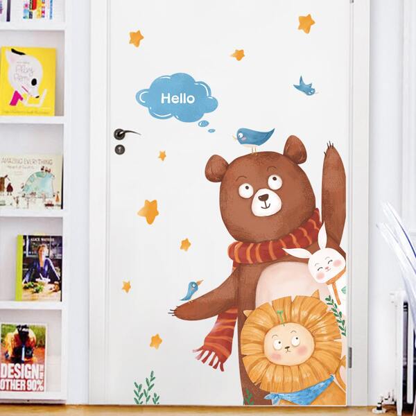 

Cartoon Graphic Wall Sticker, Multicolor