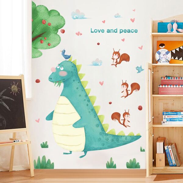 

Cartoon Graphic Wall Sticker, Multicolor