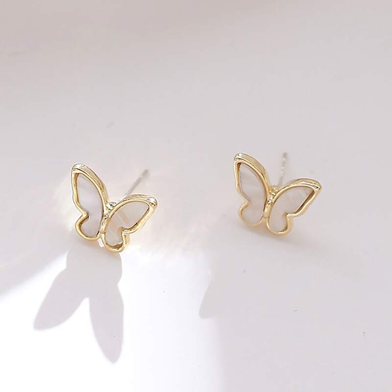 

Butterfly Stud Earrings, Gold