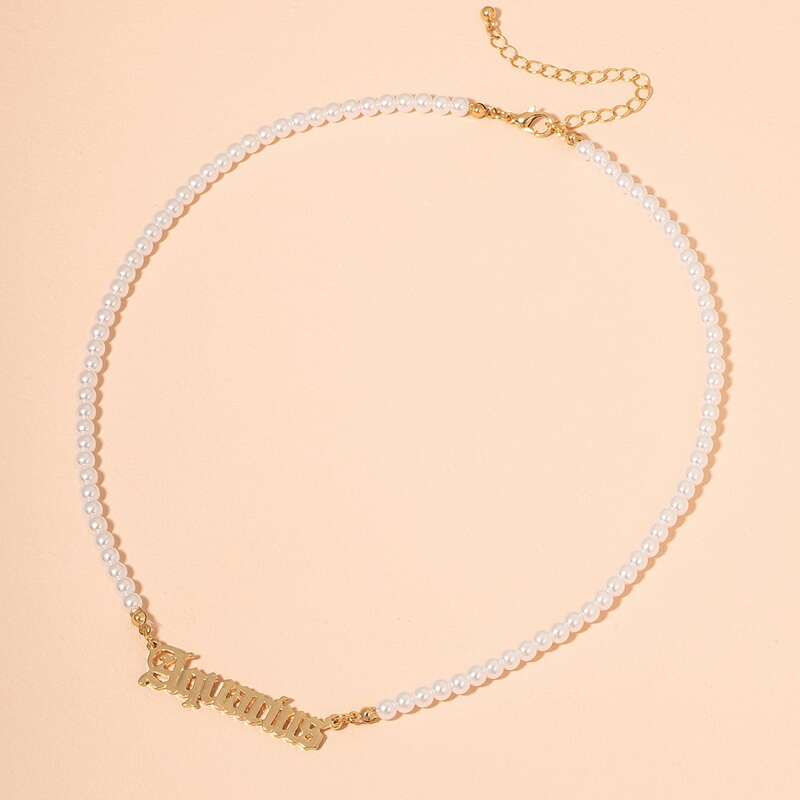 

Constellation Beaded Necklace, Gold