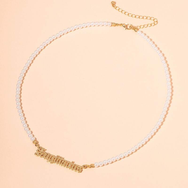 

Constellation Beaded Necklace, Gold