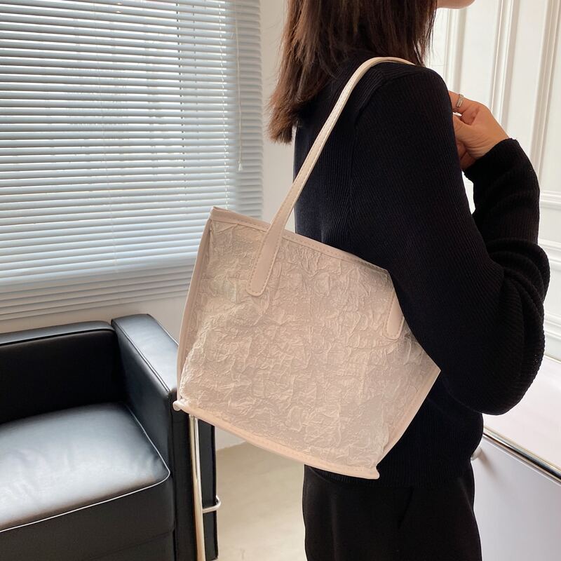 

Minimalist Tote Bag, Beige