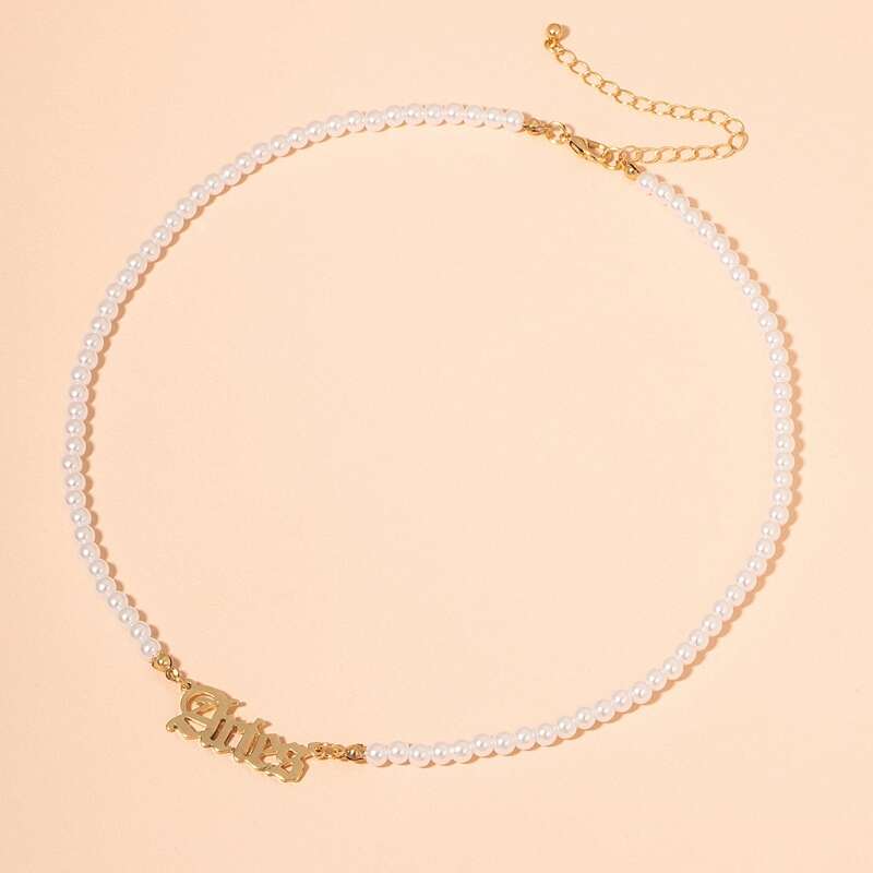 

Constellation Beaded Necklace, Gold