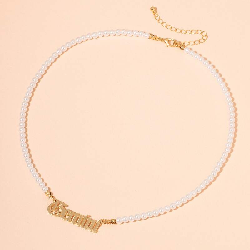 

Constellation Beaded Necklace, Gold