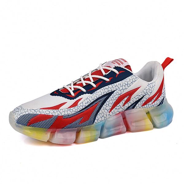 

Men Lace-up Front Colorblock Sneakers, Multicolor