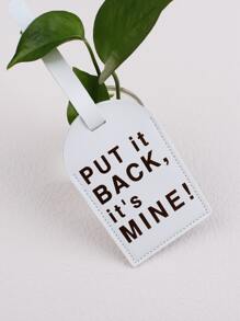 Thẻ hành lý bằng đá cẩm thạch kim loại - trắng - Xem 5